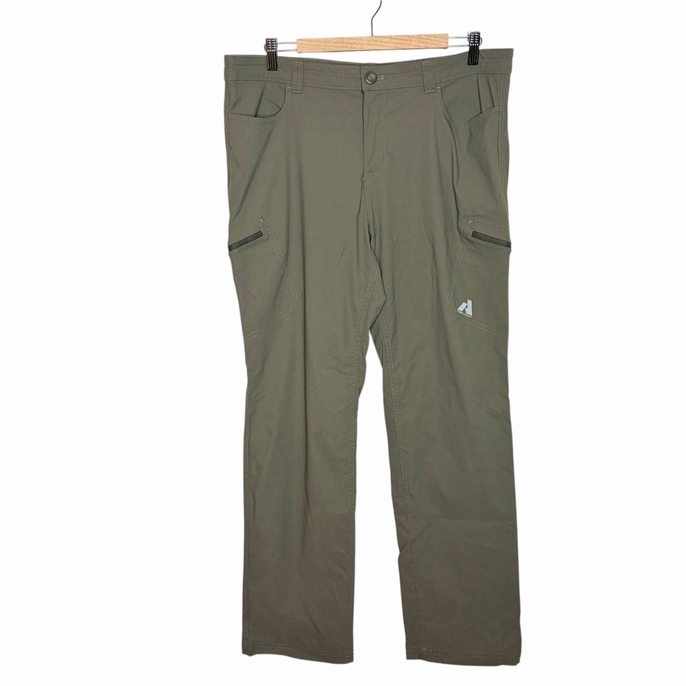 Eddie Bauer First Ascent Guide Pro Pants Taupe Womens 16 Hiking Outdoor Utility